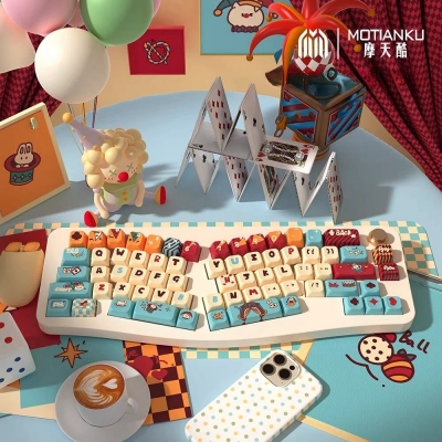 Loong Year Good Luck 104+16 / 34 / 54 MDA MCA Profile Keycap Set Cherry MX PBT Dye-subbed for Mechanical Gaming Keyboard